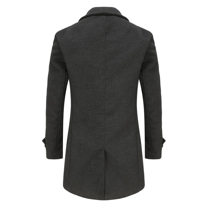 Men's stylish and elegant overcoat with double-breasted buttons Lisslune