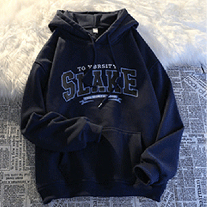 Women's hoodie with casual print and hood Lisslune