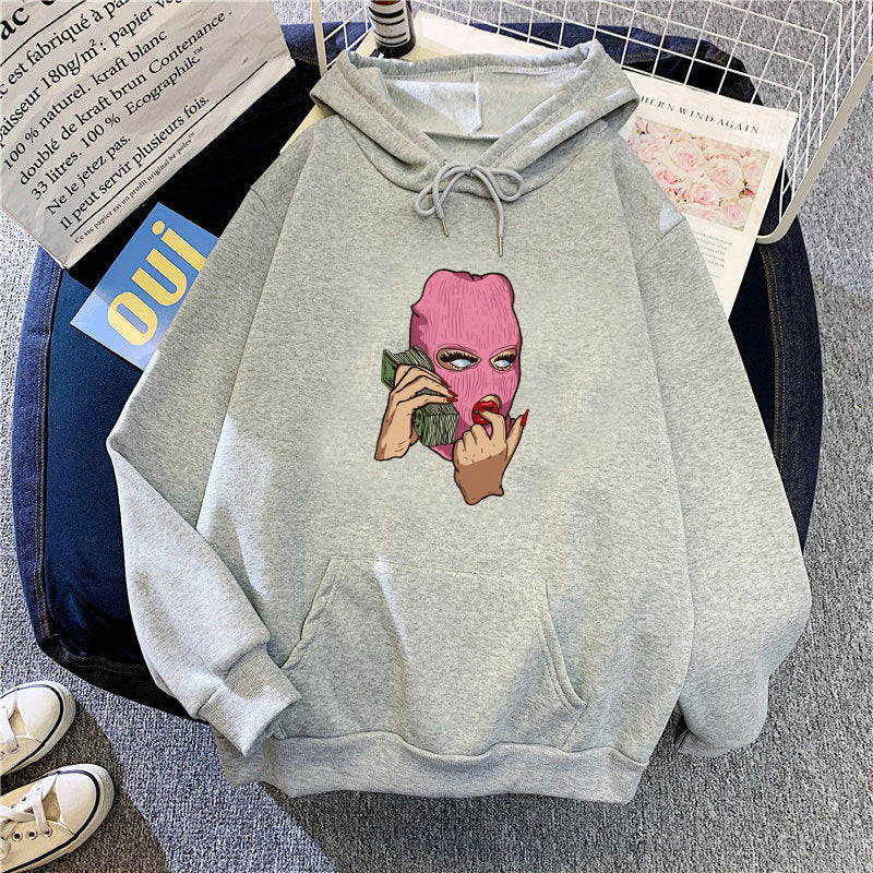 Ladies hoodie with artistic graphic design Lisslune
