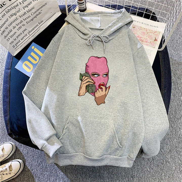 Ladies hoodie with artistic graphic design Lisslune