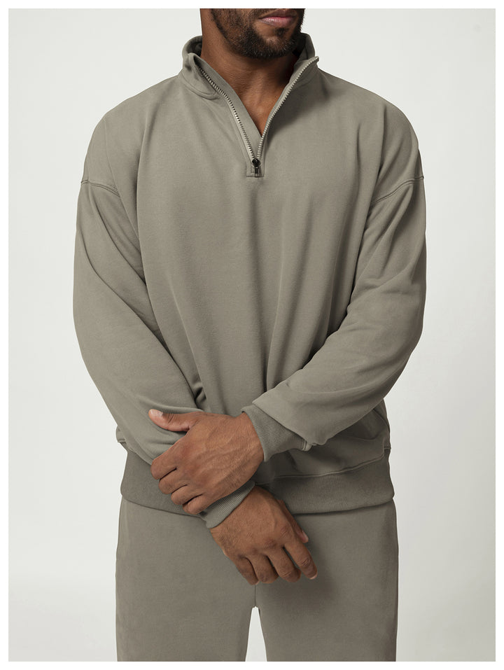 Men's Casual Sweater with Stand-Up Collar Lisslune