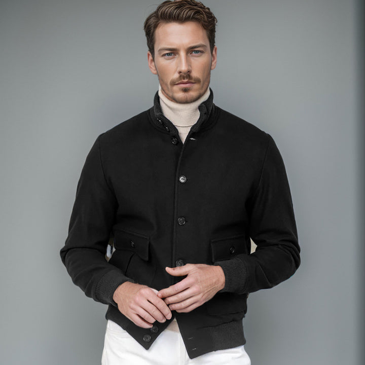Men's fashionable wool jacket with warm lining Lisslune