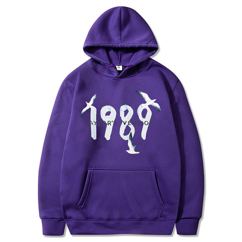 Women's hooded sweatshirt with creative bird design and high-quality cotton Lisslune