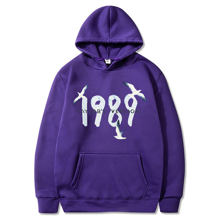 Women's hooded sweatshirt with creative bird design and high-quality cotton Lisslune