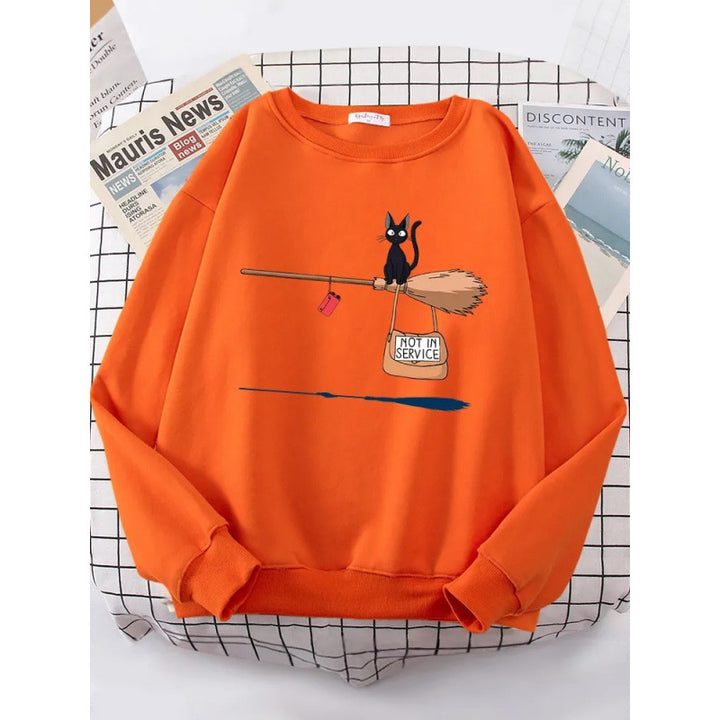 Women's sweatshirt with creative cat design Lisslune