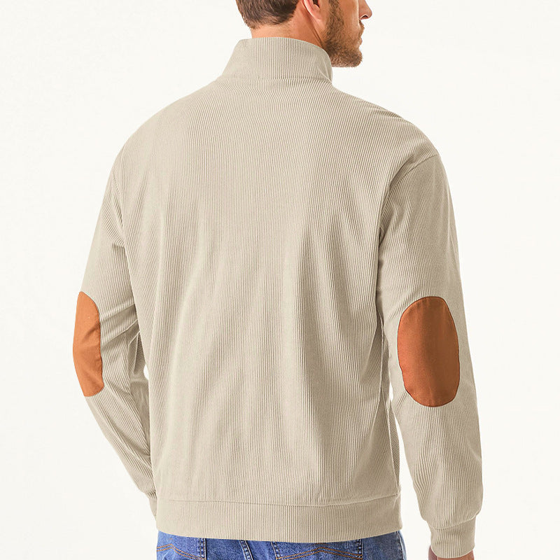 Men's high-performance sweatshirt with stand-up collar and practical kangaroo pocket Lisslune