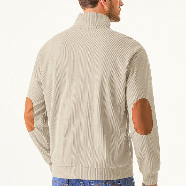 Men's high-performance sweatshirt with stand-up collar and practical kangaroo pocket Lisslune