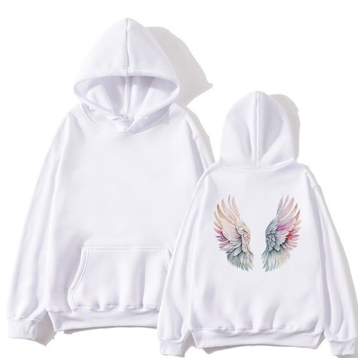 Women's hoodie with stylish angel wing design Lisslune