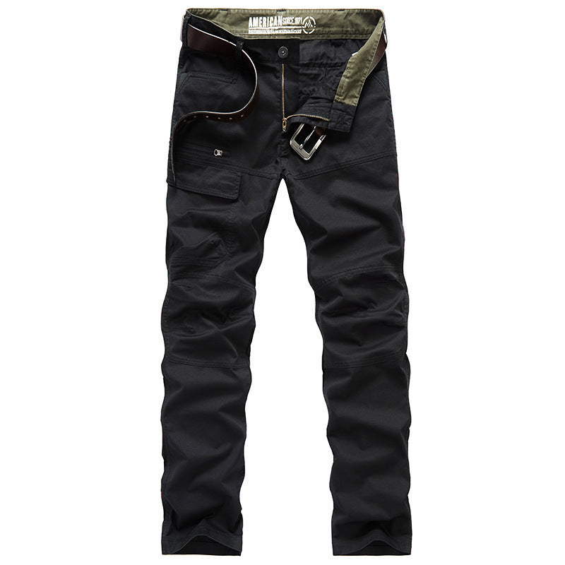 Men's robust cargo pants with practical pockets and elastic waistband Lisslune