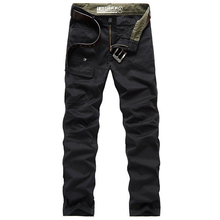 Men's robust cargo pants with practical pockets and elastic waistband Lisslune