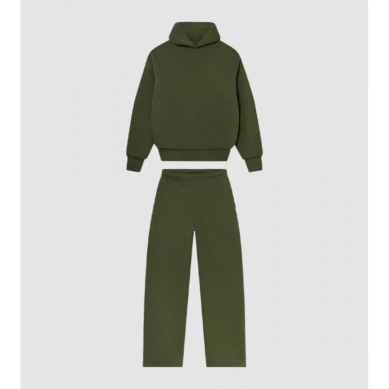 Women's Cozy Sweatshirt and Pants Set with High Collar and Casual Fit Lisslune