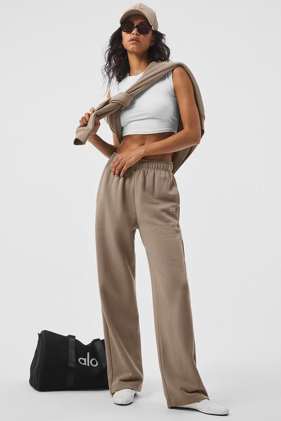 Women's relaxed leisure pants with soft fleece and practical pockets Lisslune