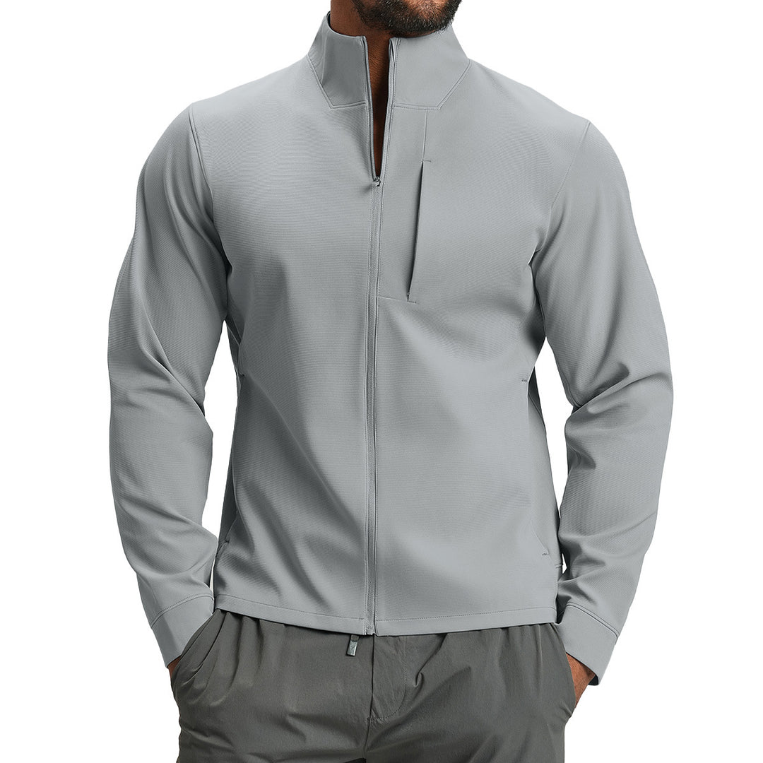 Men's Breathable Hybrid Jacket with High Collar Lisslune