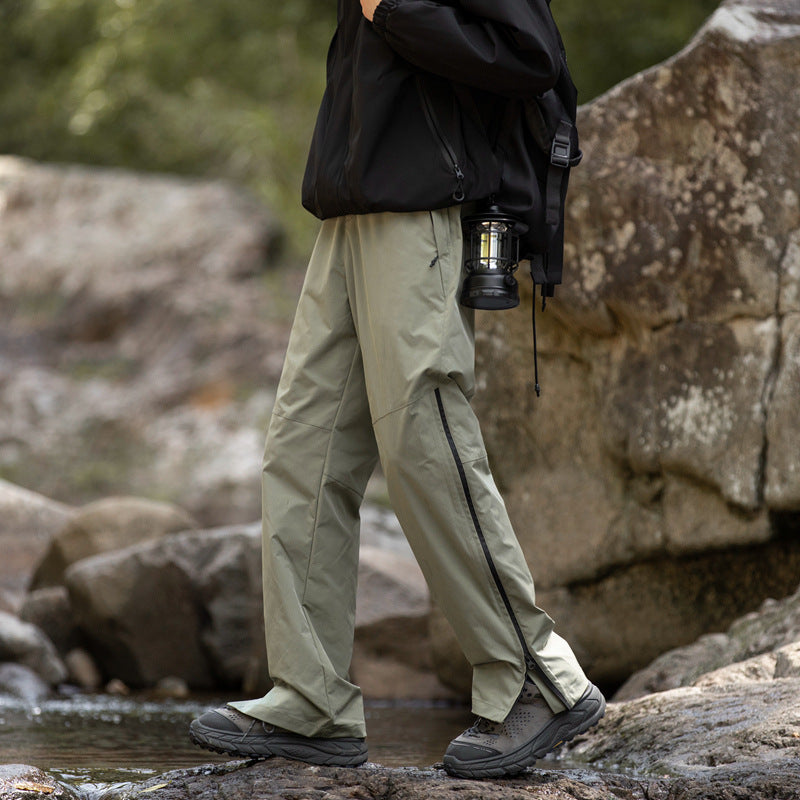 Men's Technical Sports Pants with Elastic Waistband and Practical Pockets Lisslune