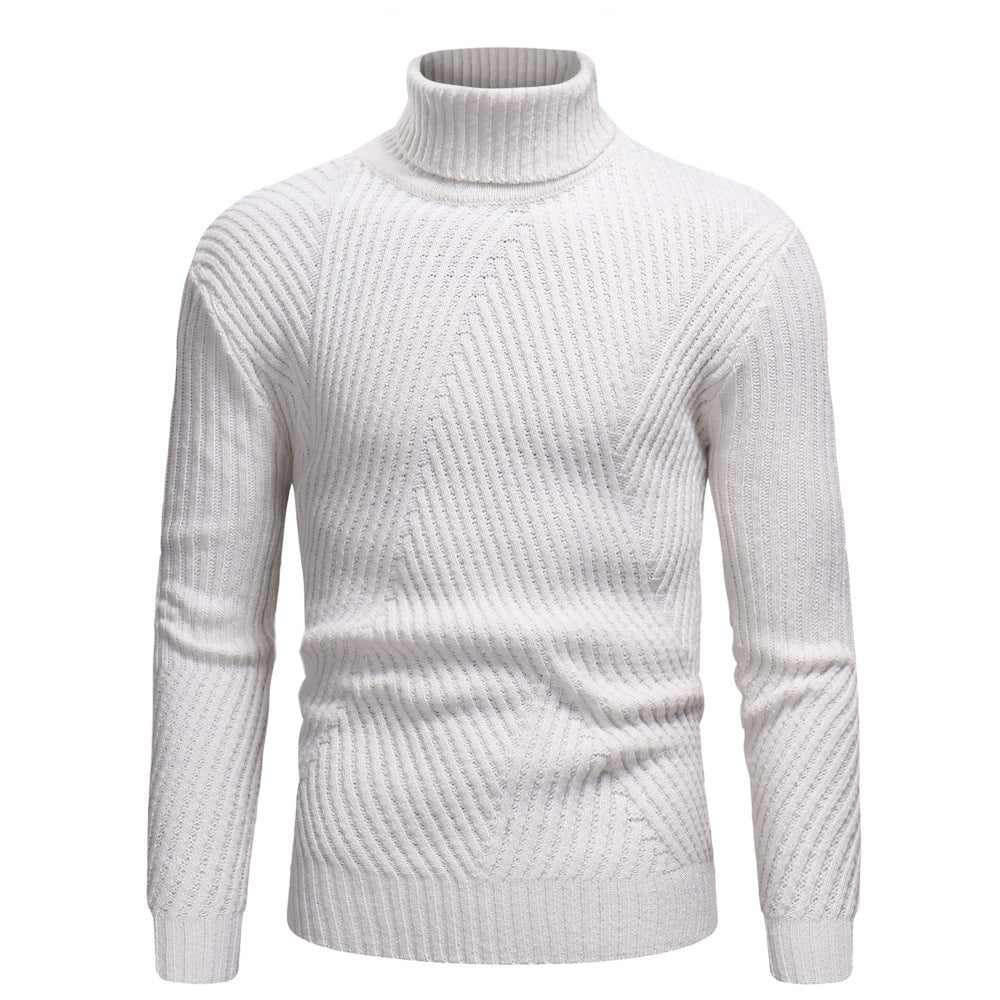 Men's high-quality turtleneck sweater in structured design Lisslune