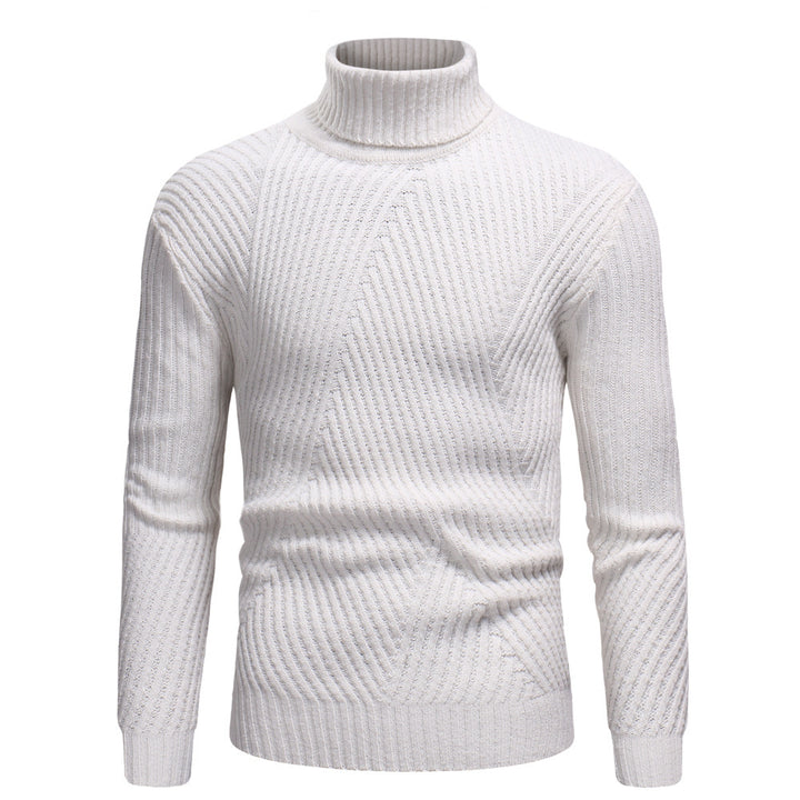 Men's high-quality turtleneck sweater in structured design Lisslune