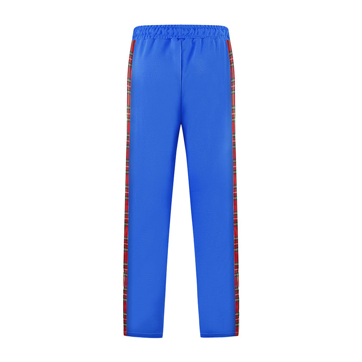 Men's Sporty Jogging Pants with Snap Button Design and Elastic Waistband Lisslune