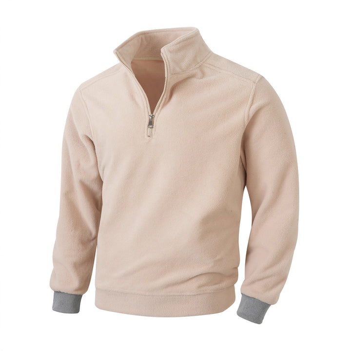Men's fleece jacket with half-length zipper Lisslune