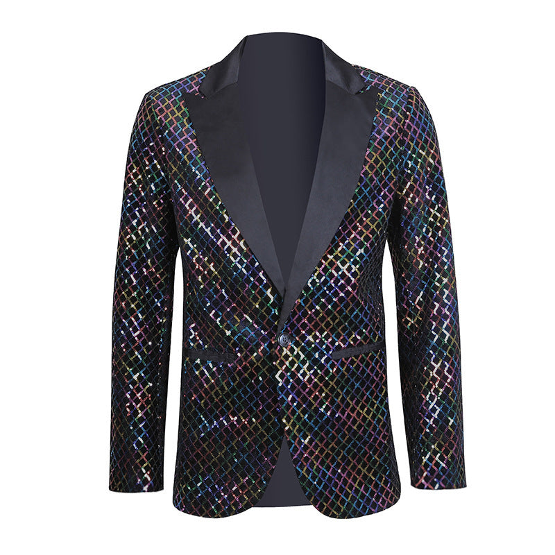 Men's elegant sequin blazer in modern design Lisslune