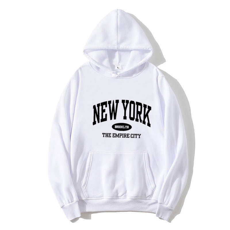 Women Cozy Hoodie with New York Print Lisslune