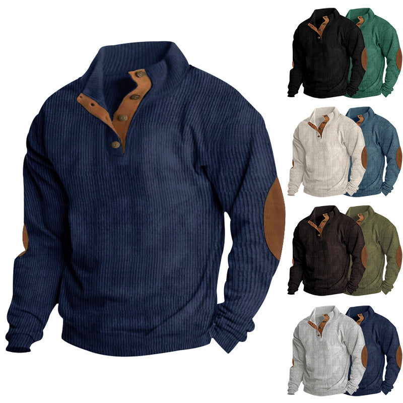 Men's structured sweater with contrast details Lisslune