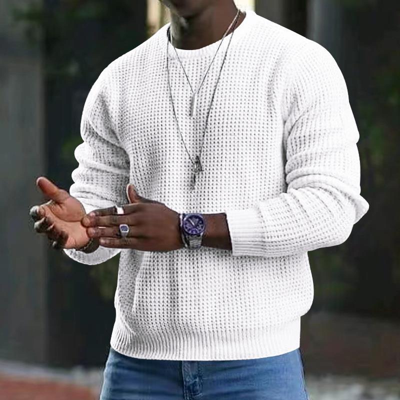 Men's structured knit sweater made of soft material Lisslune