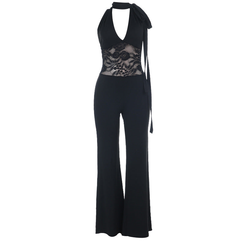 Women's bodysuit with lace top Lune London