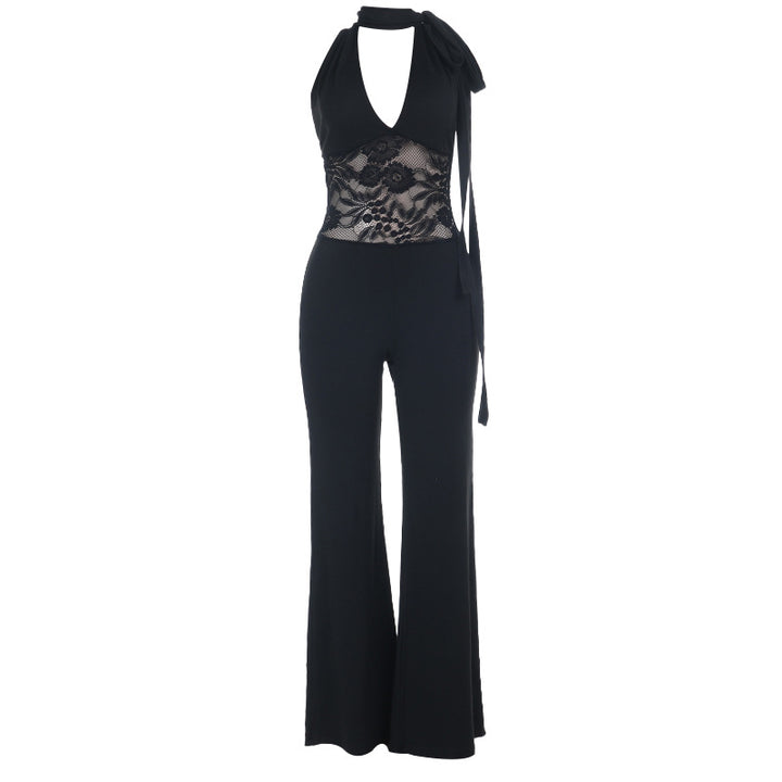 Women's bodysuit with lace top Lune London