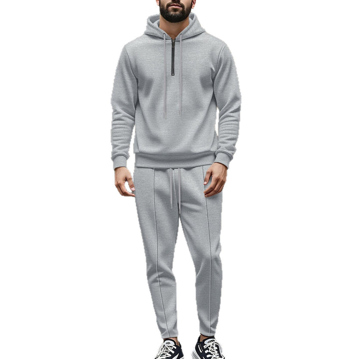 Men's sporty hoodie and jogging pants set with breathable material and stylish accents Lisslune