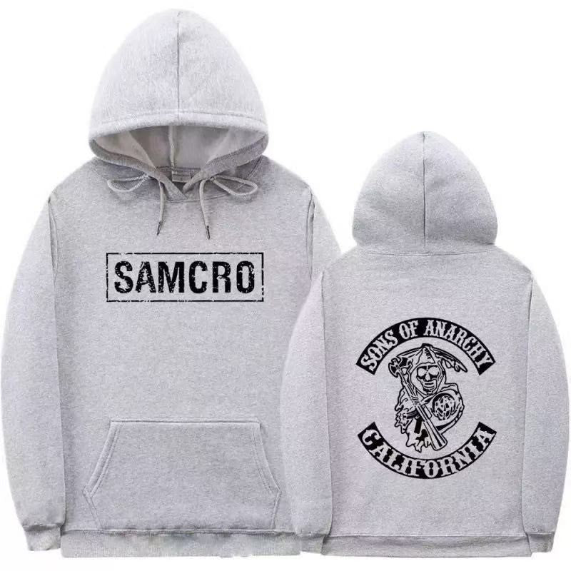 Women's hooded sweatshirt with artistic retro print and kangaroo pocket design Lisslune