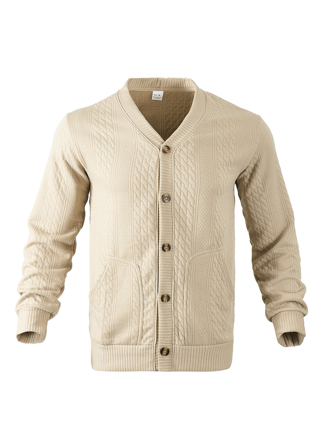 Men's cardigan with modern details and practical pockets Lisslune