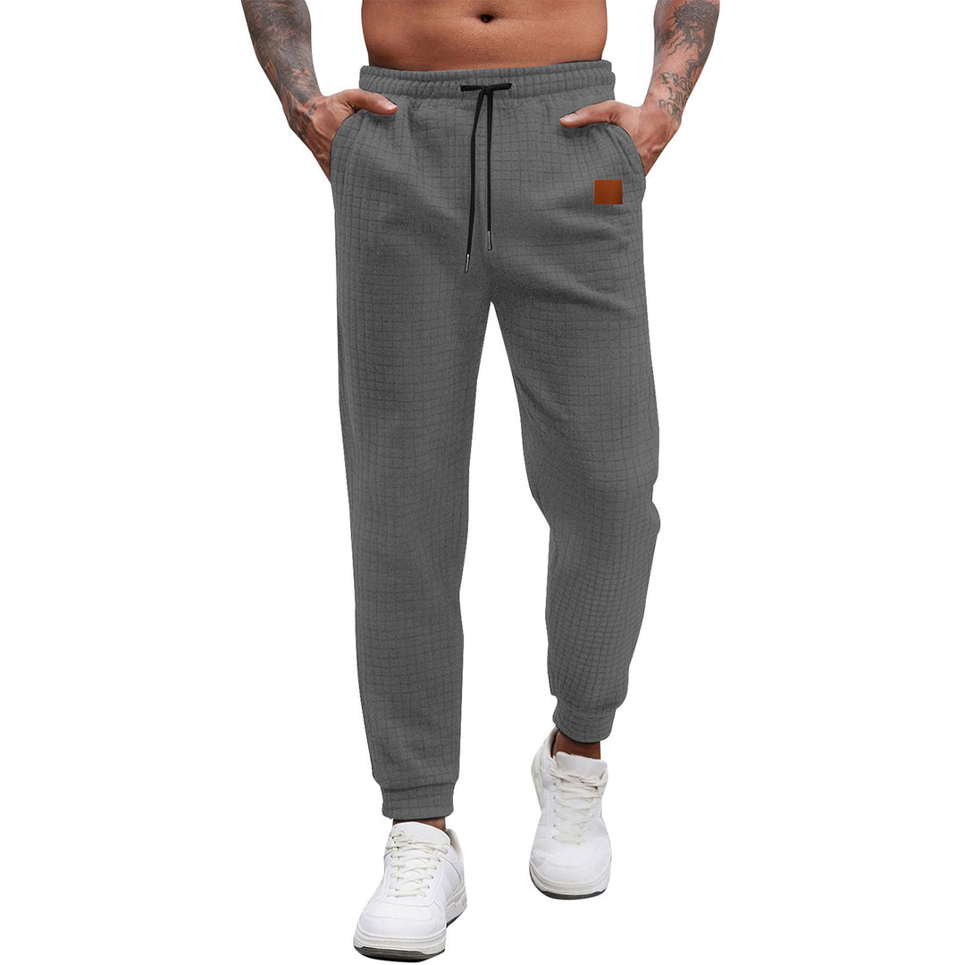 Men's Comfortable Sporty Sweatpants with Elastic Waistband and Practical Pockets Lisslune