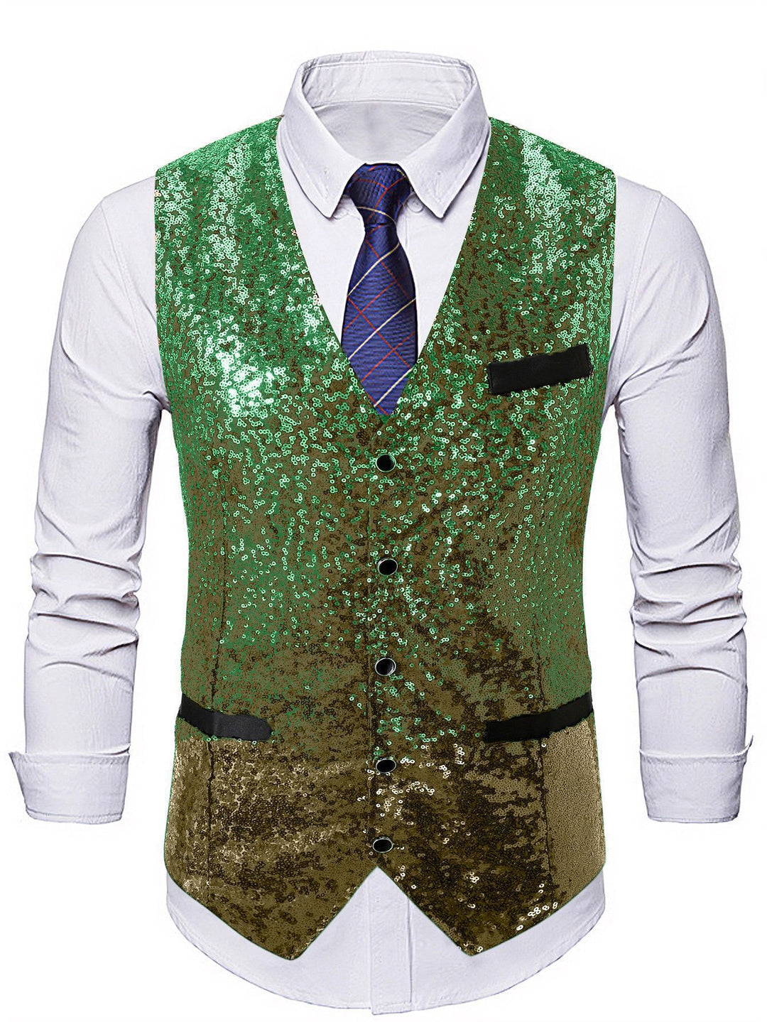 Men's Glittering Suit Vest Lisslune