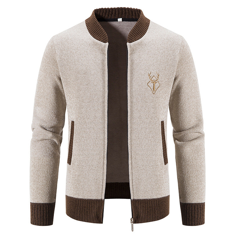 Men's fashionable casual jacket with textured design and practical pockets Lisslune