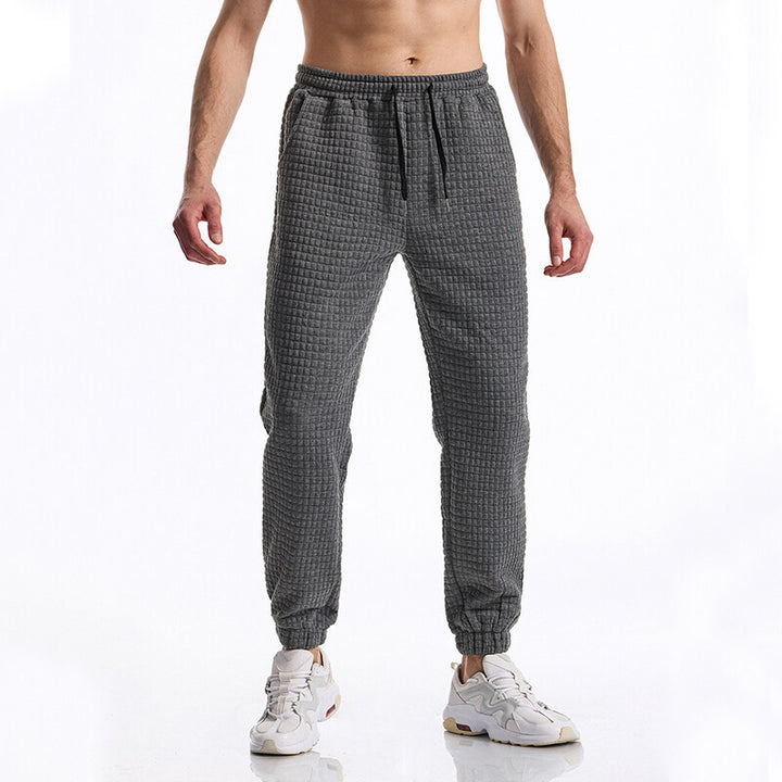 Men's jogging pants with textured surface Lisslune