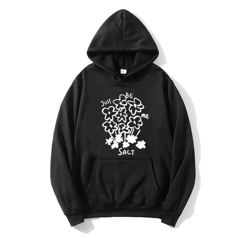 Women's hoodie with artistic floral motif Lisslune