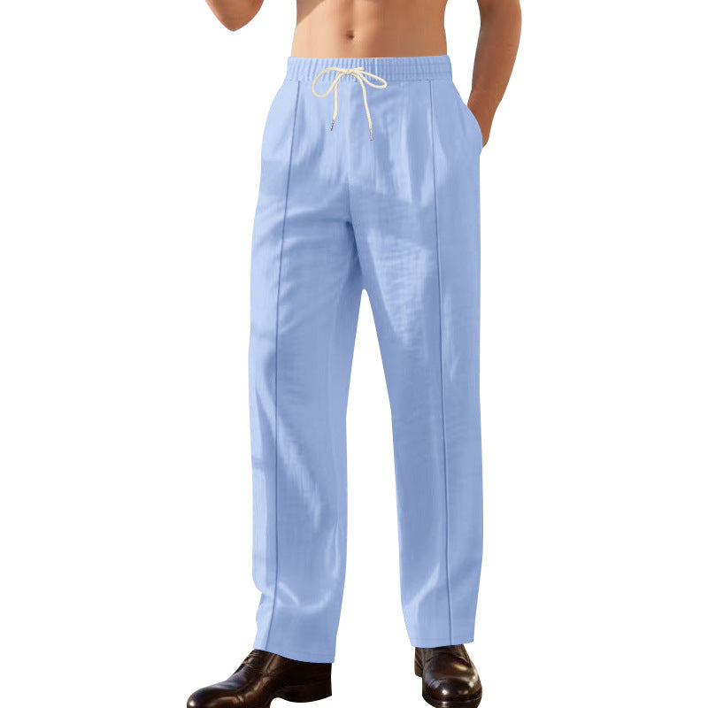 Men's elegant leisure pants with adjustable waistband Lisslune