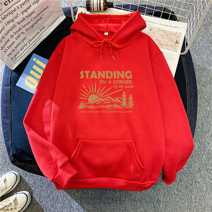 Women's hoodie with inspiring landscape design Lisslune