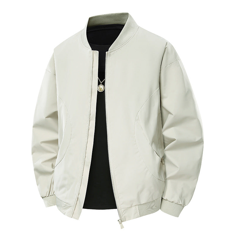 Men's stylish bomber jacket with uncomplicated cut and elastic cuffs Lisslune
