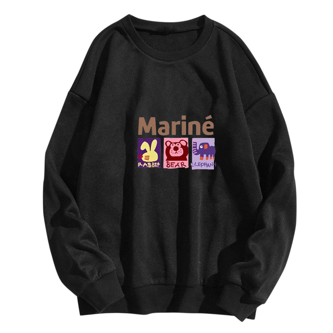 Women's cozy sweatshirt with animal motifs Lisslune