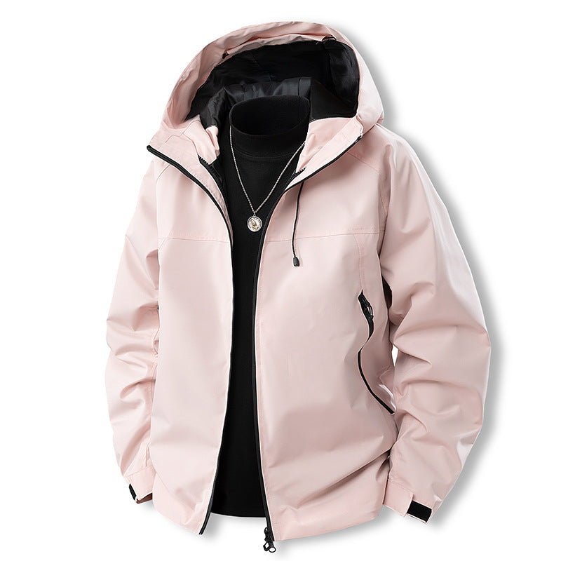 Men's Waterproof Outdoor Jacket with Adjustable Hood Lisslune