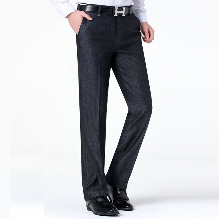 Men's elegant suit trousers with fine textured design Lisslune
