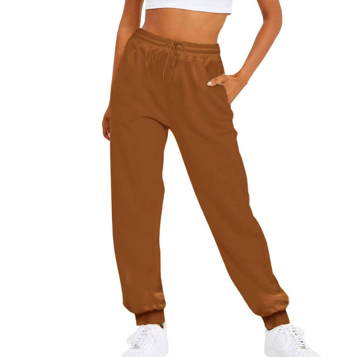 Women's comfortable jogging pants with elastic waistband and side pockets Lisslune