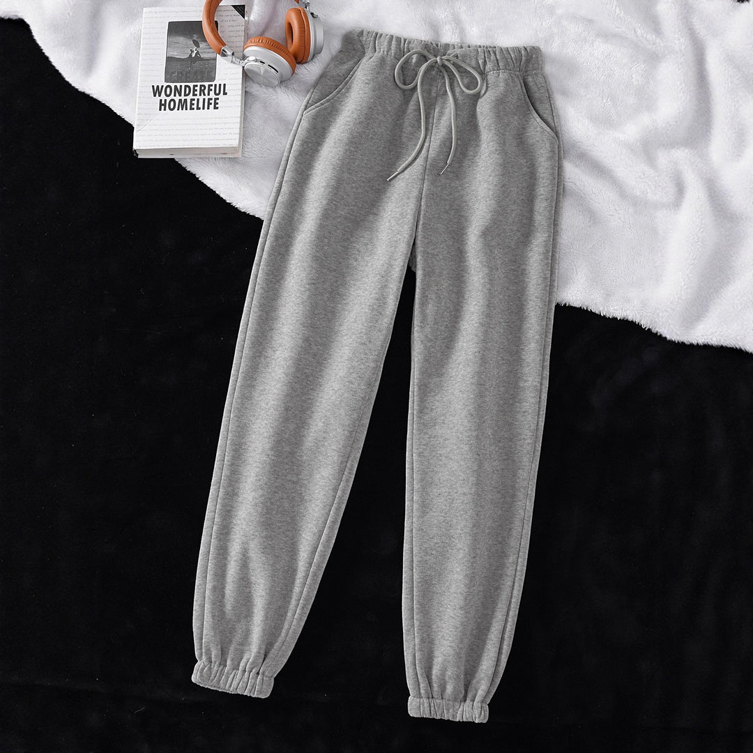 Women comfortable sports pants with elastic waistband and casual fit Lisslune