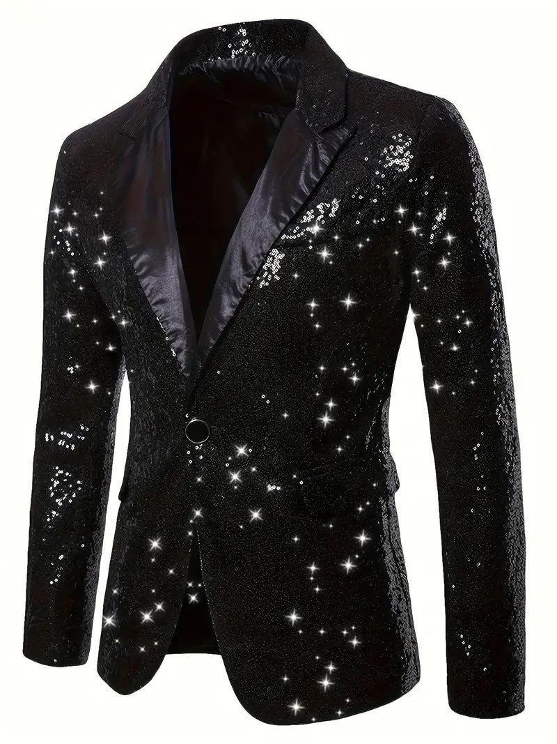 Men's elegant sequin jacket in modern design Lisslune