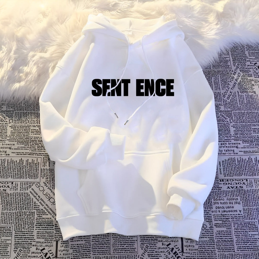 Women's hoodie with eye-catching lettering and casual design Lisslune
