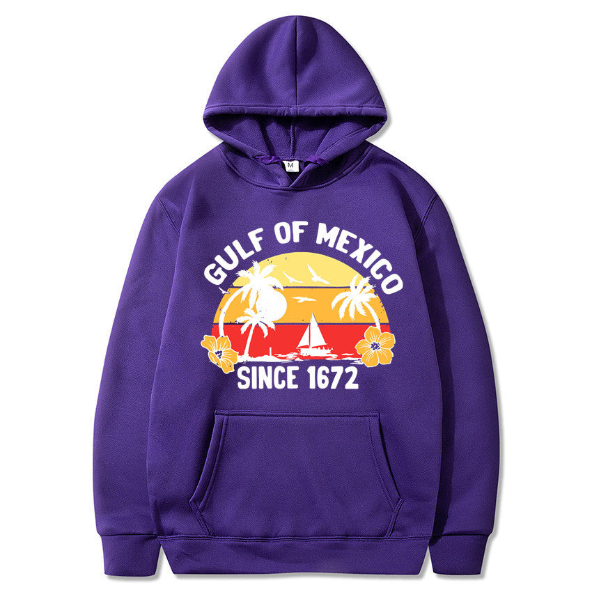 Women's hoodie with creative beach motif and high-quality fabric Lisslune