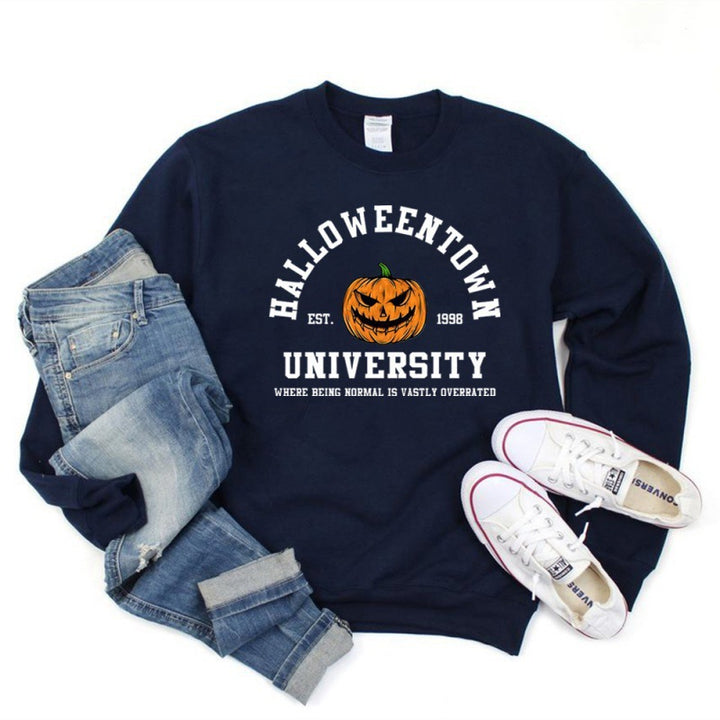 Women's sweatshirt with creative Halloween design and comfortable fit Lisslune