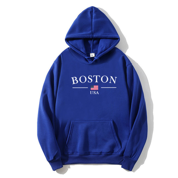 Women's hoodie with Boston print Lisslune