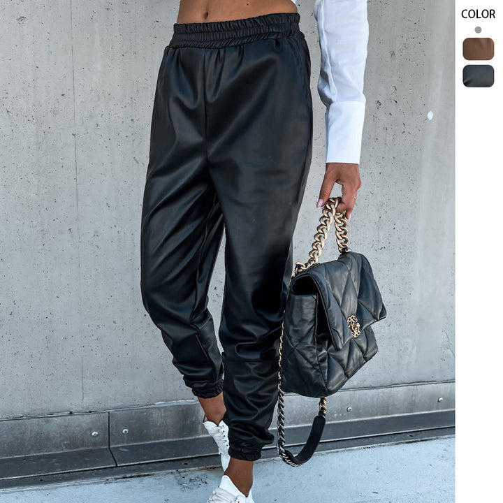 Women's Comfortable Jogging Pants in sporty style with elastic waistband and pockets Lisslune